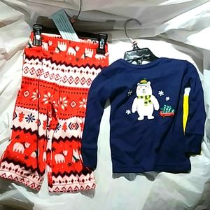 2 pc PJs Cat & Jack sleep set boy 12 mo Polar Bear